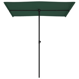 Parasol met aluminium paal 180x110 cm groen 4