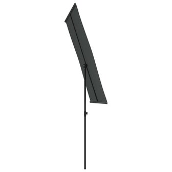 Parasol met aluminium paal 180x110 cm antracietkleurig 5