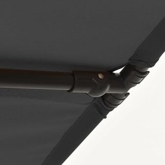 Parasol met aluminium paal 180x110 cm antracietkleurig 9