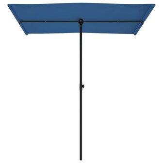 Parasol met aluminium paal 180x110 cm azuurblauw 4