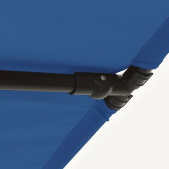 Parasol met aluminium paal 180x110 cm azuurblauw 9