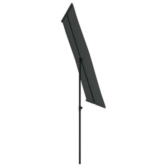Parasol met aluminium paal 2x1,5 m antracietkleurig 5