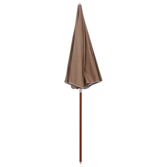 Parasol met stalen paal 240 cm taupe 2