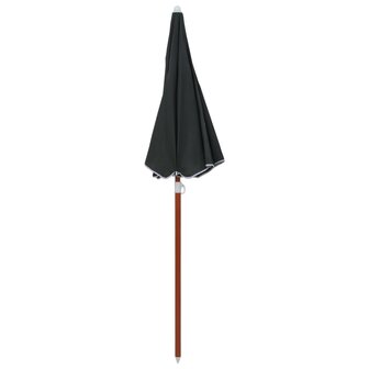 Parasol met stalen paal 180 cm antracietkleurig 2