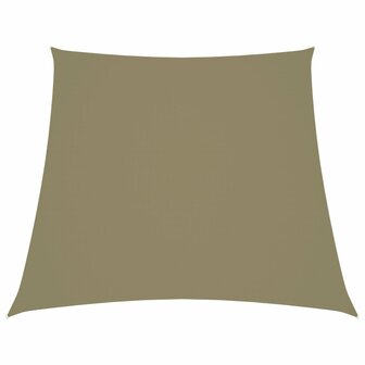 Zonnezeil trapezium 2/4x3 m oxford stof beige 1