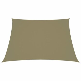 Zonnezeil trapezium 2/4x3 m oxford stof beige 2