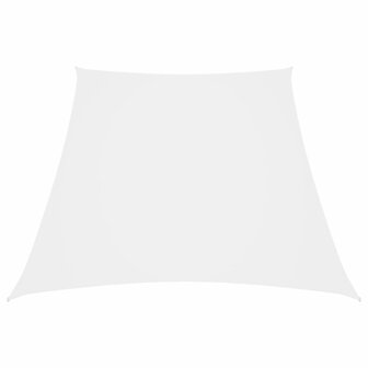 Zonnezeil trapezium 2/4x3 m oxford stof wit 1