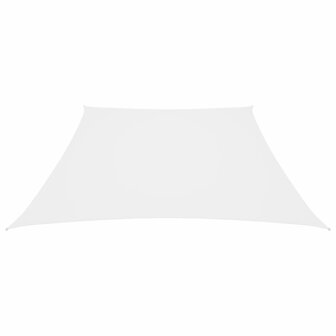 Zonnezeil trapezium 2/4x3 m oxford stof wit 2