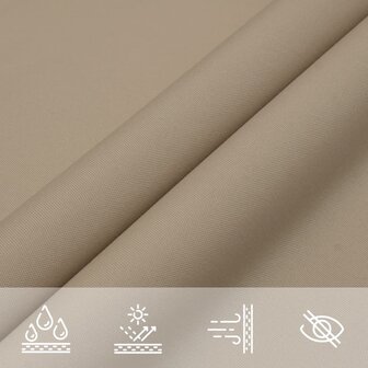 Zonnescherm vierkant 2x2 m oxford stof taupe 7