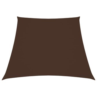 Zonnezeil trapezium 2/4x3 m oxford stof bruin 1
