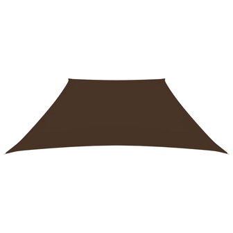 Zonnezeil trapezium 2/4x3 m oxford stof bruin 2
