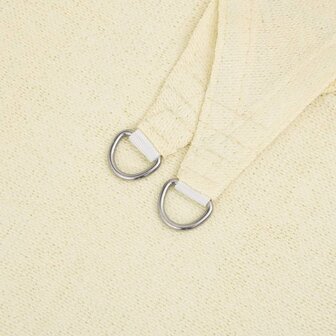 Zonnezeil 160 g/m&sup2; 3/4x3 m HDPE cr&egrave;mekleurig 5