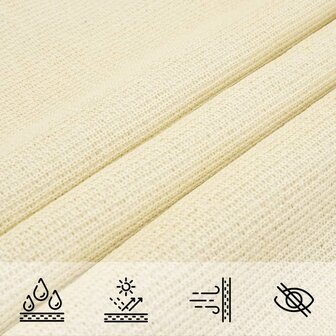 Zonnezeil 160 g/m&sup2; 3/4x3 m HDPE cr&egrave;mekleurig 7