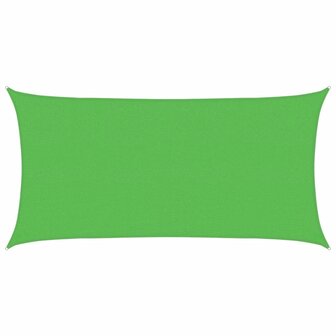 Zonnezeil rechthoekig 160 g/m&sup2; 2x3,5 m HDPE lichtgroen 2