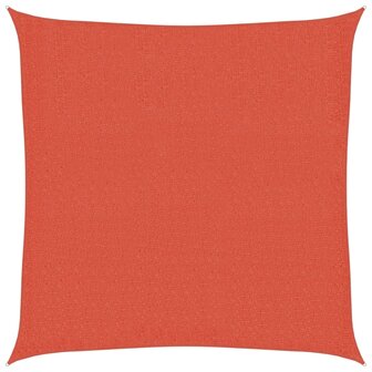 Zonnezeil 160 g/m&sup2; vierkant 2,5x2,5 m HDPE terracottakleurig 2