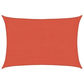 Zonnezeil 160 g/m&sup2; 2x2,5 m HDPE terracottakleurig 2