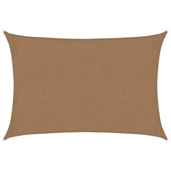 Zonnezeil 160 g/m&sup2; 2x2,5 m HDPE taupe 2
