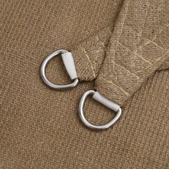 Zonnezeil 160 g/m&sup2; 2x2,5 m HDPE taupe 5