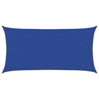 Zonnezeil 160 g/m&sup2; 2x3,5 m HDPE blauw 2