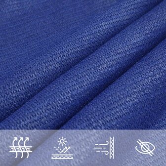 Zonnezeil 160 g/m&sup2; 2,5x3 m HDPE blauw 5