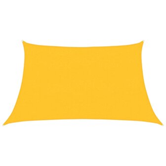 Zonnezeil 160 g/m&sup2; 3/4x2 m HDPE geel 2