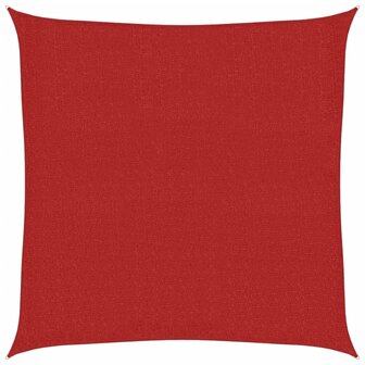 Zonnezeil 160 g/m&sup2; 2,5x2,5 m HDPE rood 2