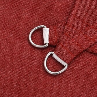 Zonnezeil 160 g/m&sup2; 2,5x2,5 m HDPE rood 5