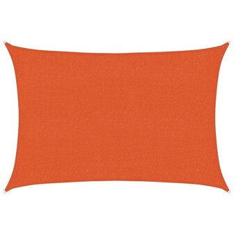 Zonnezeil 160 g/m&sup2; 2x2,5 m HDPE oranje 2