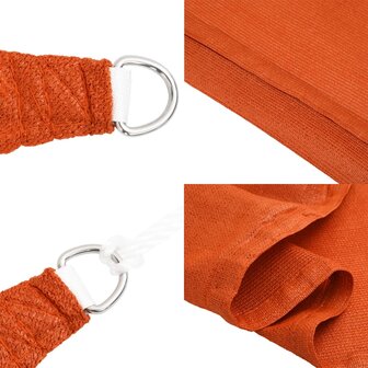 Zonnezeil 160 g/m&sup2; 2x3 m HDPE oranje 7