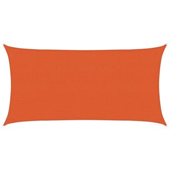 Zonnezeil 160 g/m&sup2; 2x3,5 m HDPE oranje 2