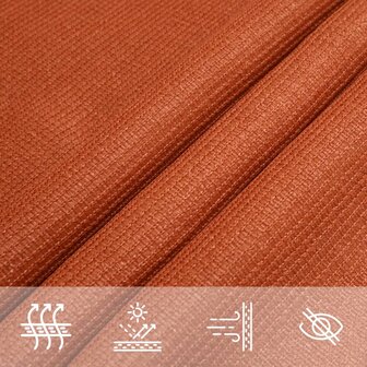 Zonnezeil 160 g/m&sup2; 2x3,5 m HDPE oranje 5