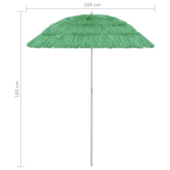 Strandparasol Hawa&iuml; 180 cm groen 8