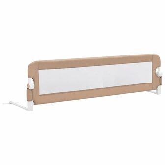 Bedhekje peuter 150x42 cm polyester taupe 2