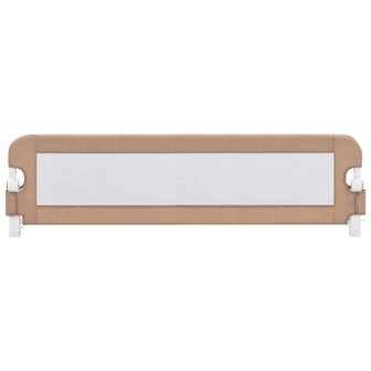 Bedhekje peuter 150x42 cm polyester taupe 3