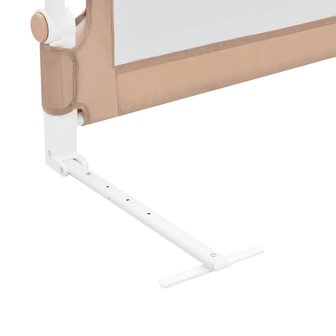Bedhekje peuter 150x42 cm polyester taupe 6
