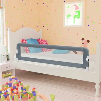 Bedhekje peuter 150x42 cm polyester grijs 1