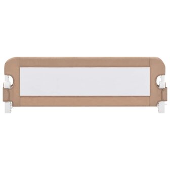 Bedhekje peuter 120x42 cm polyester taupe 3