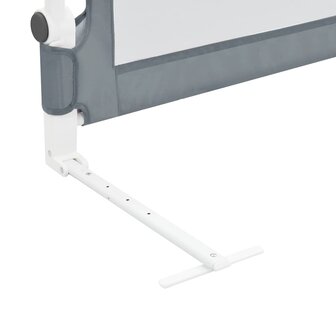 Bedhekje peuter 120x42 cm polyester grijs 6