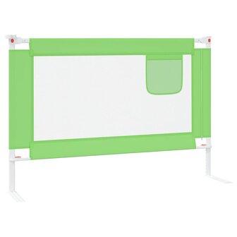 Bedhekje peuter 100x25 cm stof groen 4