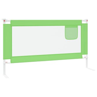 Bedhekje peuter 150x25 cm stof groen 4