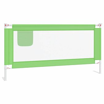 Bedhekje peuter 180x25 cm stof groen 2