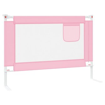 Bedhekje peuter 90x25 cm stof roze 4