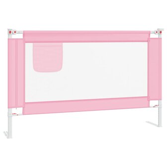 Bedhekje peuter 120x25 cm stof roze 2