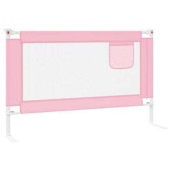 Bedhekje peuter 120x25 cm stof roze 4