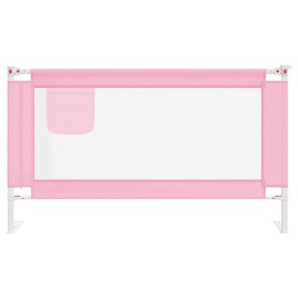 Bedhekje peuter 140x25 cm stof roze 3