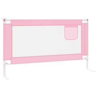 Bedhekje peuter 140x25 cm stof roze 4