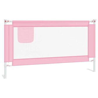 Bedhekje peuter 150x25 cm stof roze 2