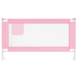 Bedhekje peuter 150x25 cm stof roze 3