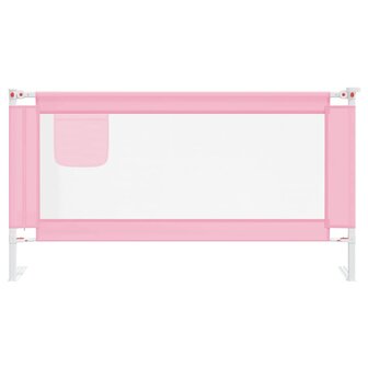 Bedhekje peuter 160x25 cm stof roze 3