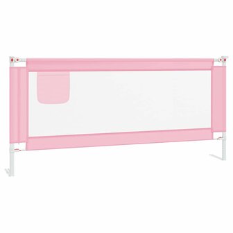 Bedhekje peuter 200x25 cm stof roze 2